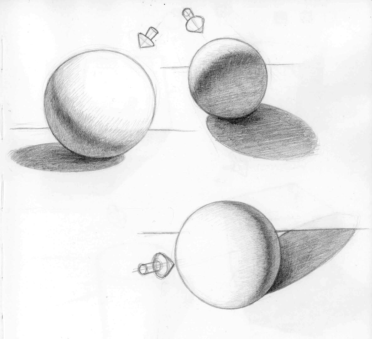 Shading geometric forms