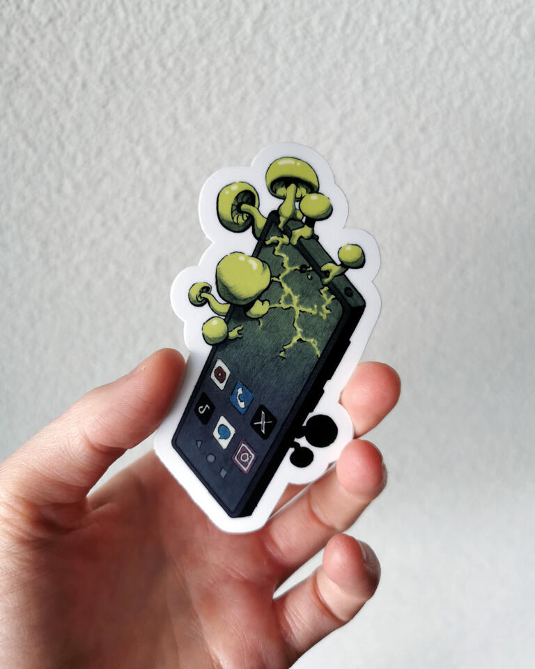 Sticker TOXIC MISERY BRICK CHF 6.00 5.2 x 10 cm