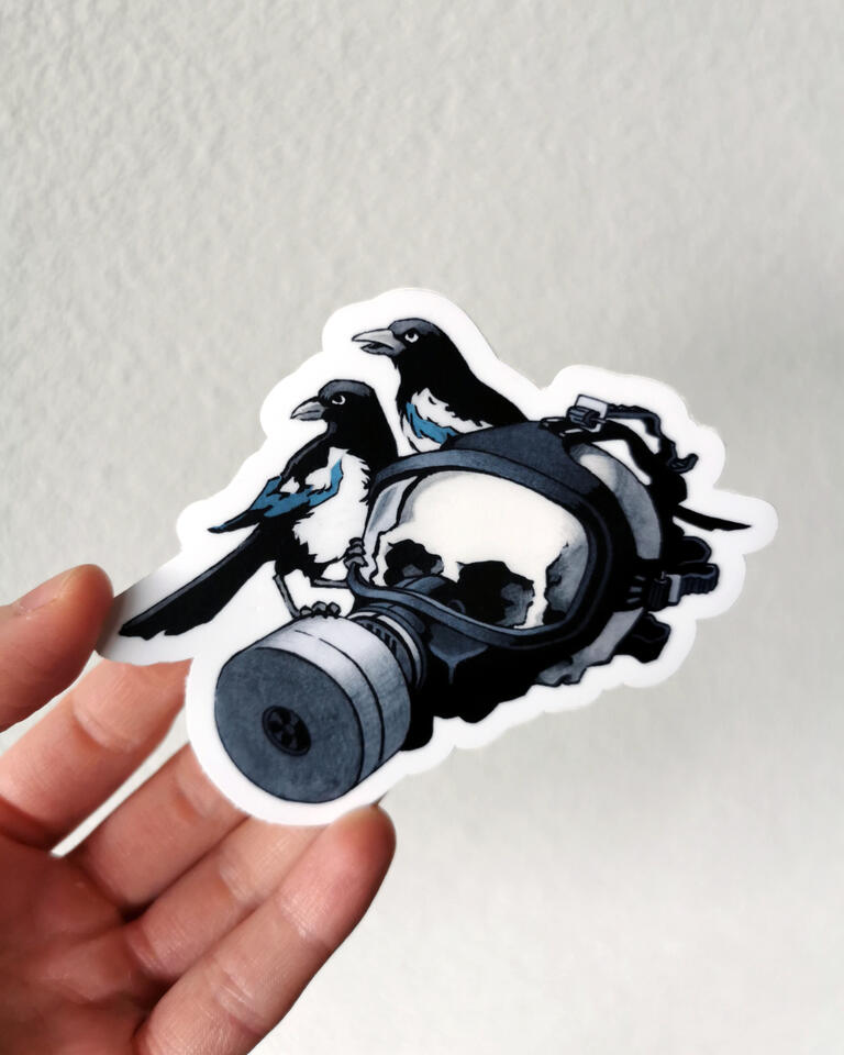 Sticker MAGPIES CHF 6.00 8.5 x 10 cm