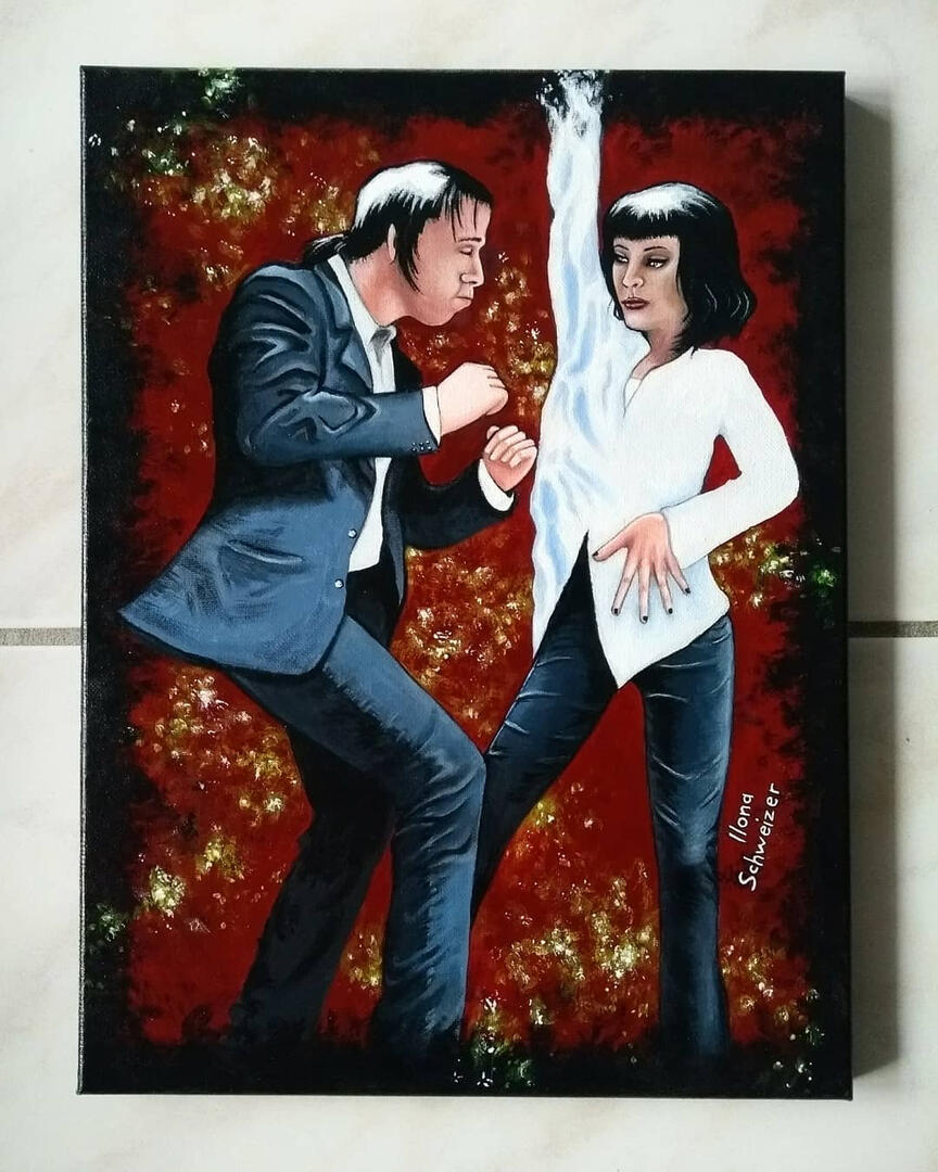 Pulp Fiction painting