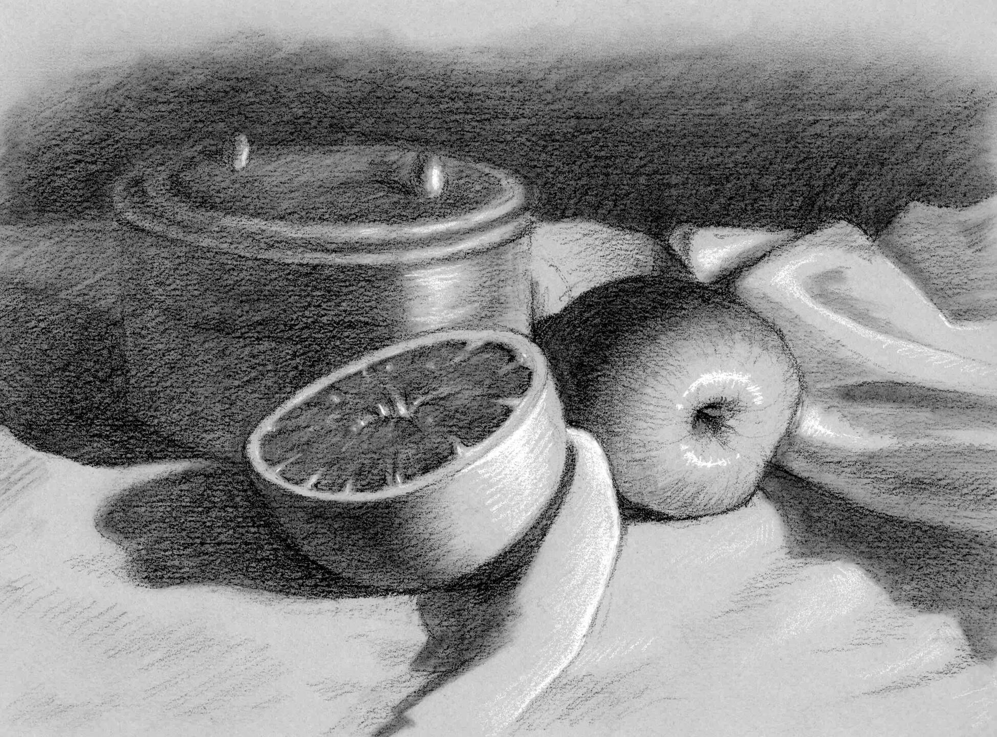 SFS: Still life on toned paper