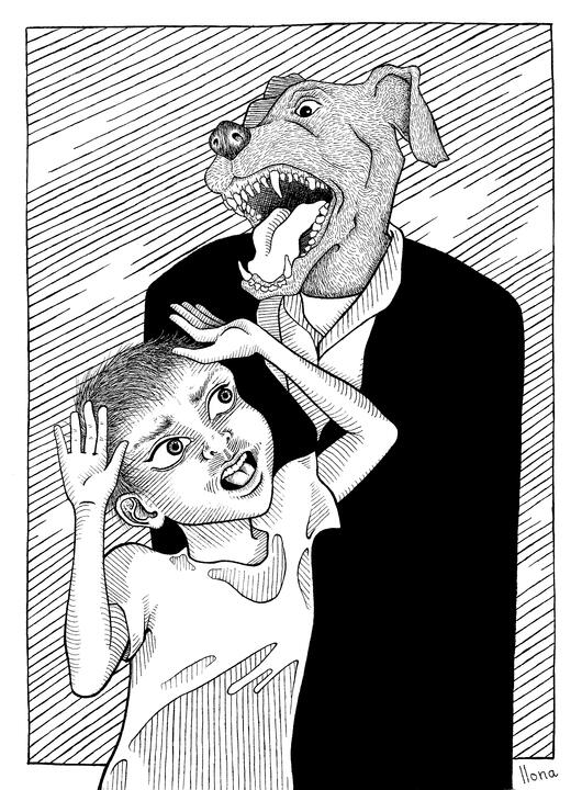 Barking at children Barking at children