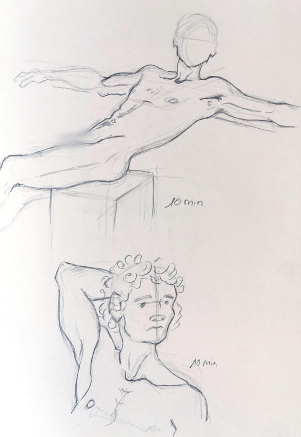 Life figure drawing