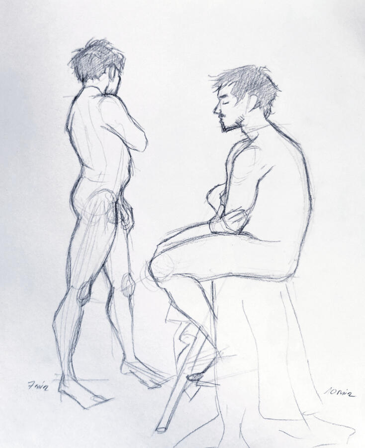 Life figure drawing